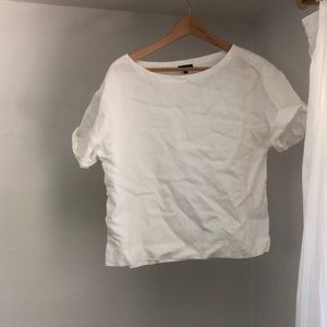 White linen Steven Alan shirt